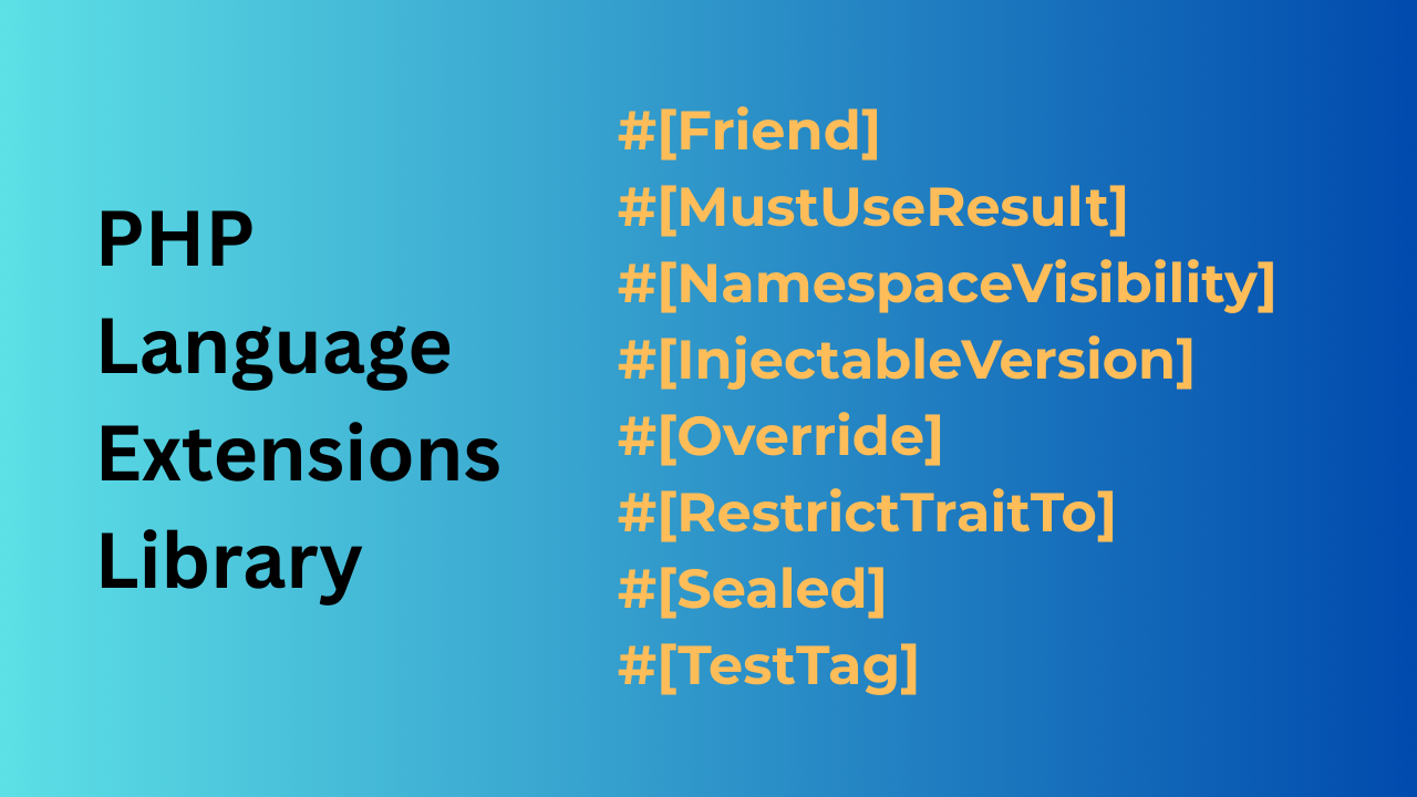 PHP Language Extensions Library