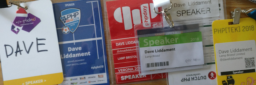 Dave's speaker badges