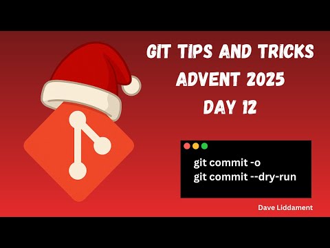 Video thumbnail: Git tips and tricks. Day 12: git commit -o --dry-run