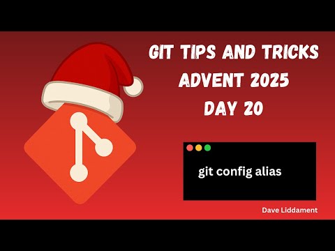 Video thumbnail: Git tips and tricks. Day 20. git config alias